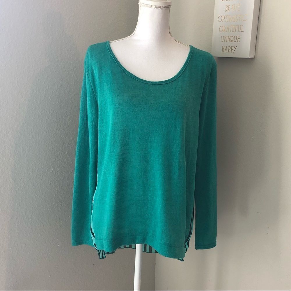 Ya Los Angeles Teal Lightweight Sweater